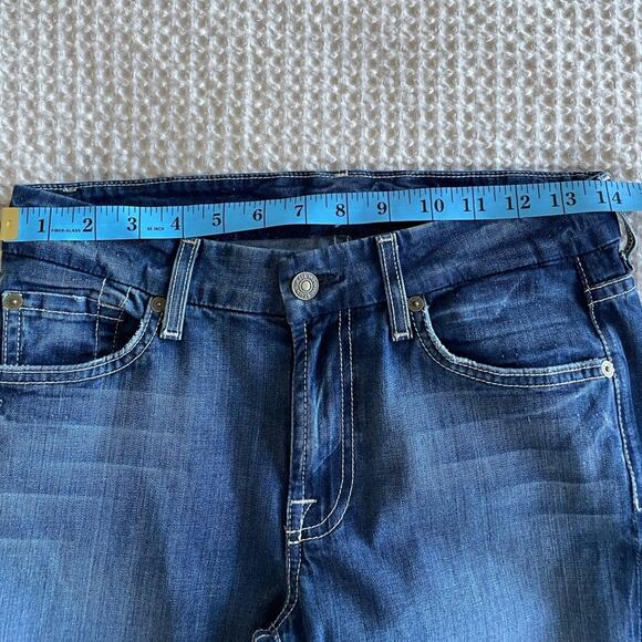7 For All Mankind Kimmie Bootcut Dark Wash Mid Rise Jeans Size 27 - Picture 5 of 11